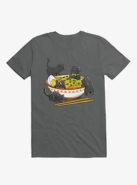 Kawaii Cat Ramen Noodles T-Shirt