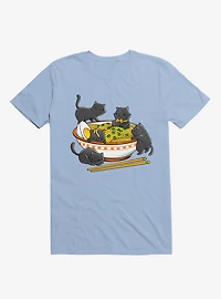 Kawaii Cat Ramen Noodles T-Shirt