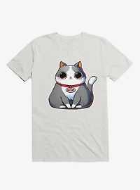 Satan Cat White T-Shirt