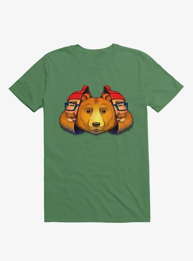 Bear Inside Kelly Green T-Shirt