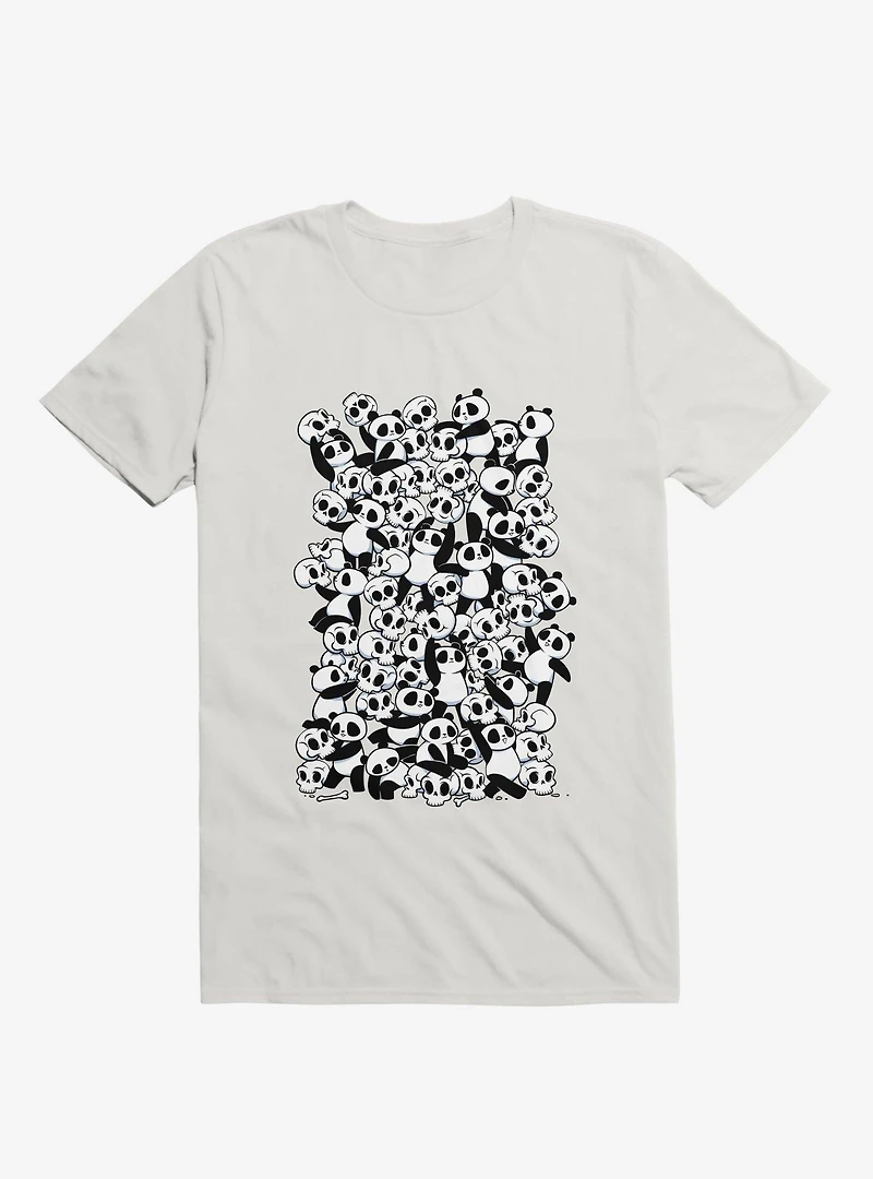 Dia De Los Muertos Panda Party White T-Shirt