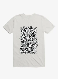 Dia De Los Muertos Panda Party White T-Shirt