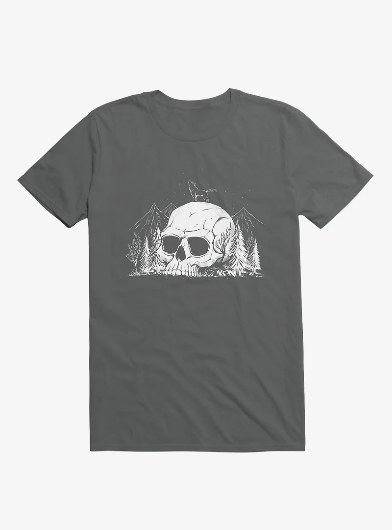 Skull Forest Charcoal Grey T-Shirt