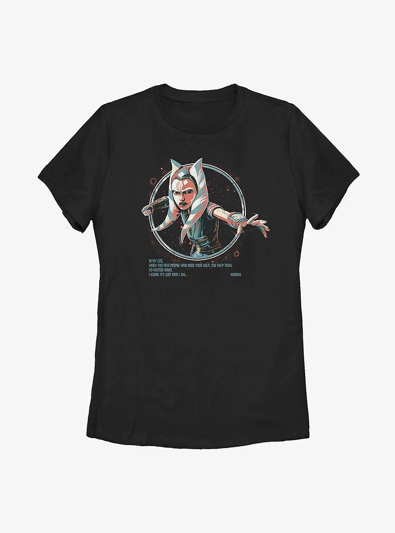 Star Wars: The Clone Wars Ahsoka Who I am Womens T-Shirt