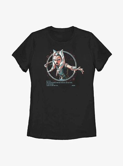 Star Wars: The Clone Wars Ahsoka Who I am Womens T-Shirt