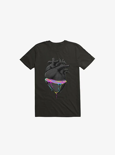 Bleeding Heart Black T-Shirt