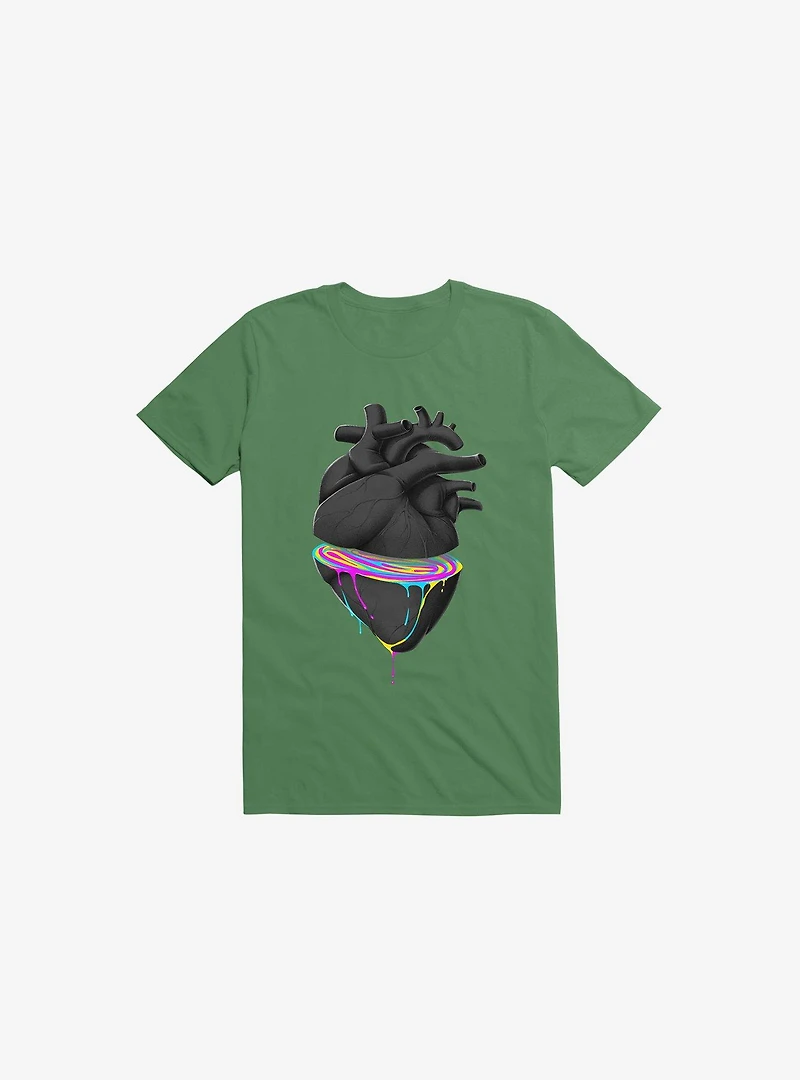 Bleeding Heart Kelly Green T-Shirt