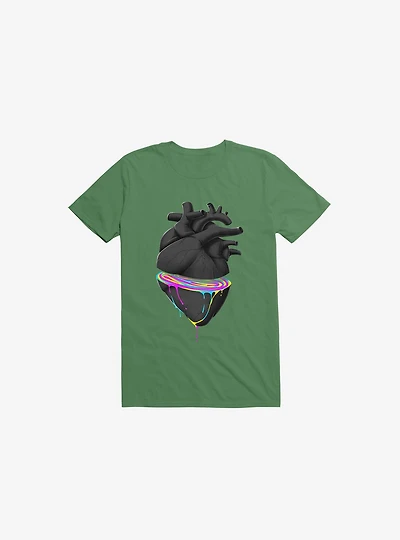 Bleeding Heart Kelly Green T-Shirt