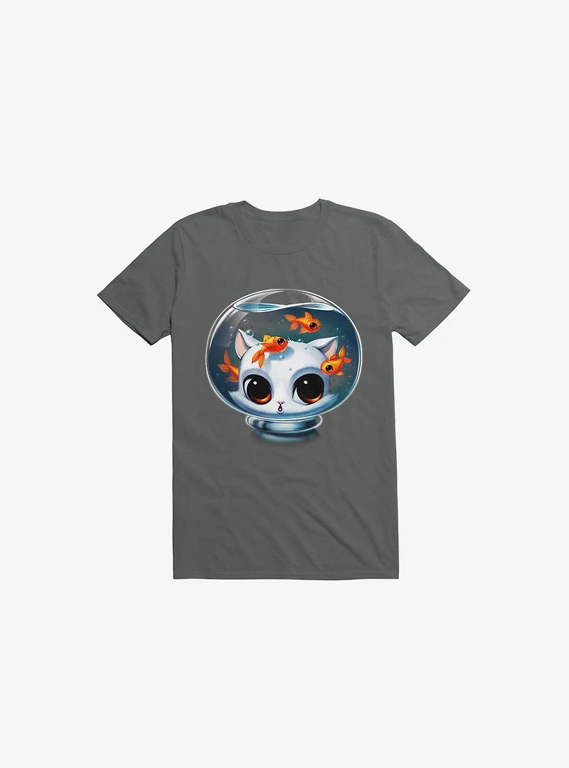 Castronaut Cat Charcoal Grey T-Shirt