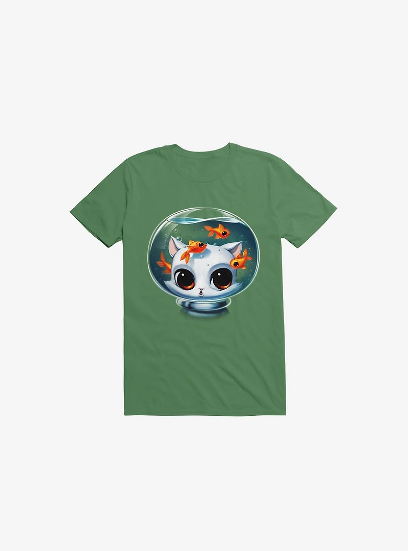 Castronaut Cat Kelly Green T-Shirt
