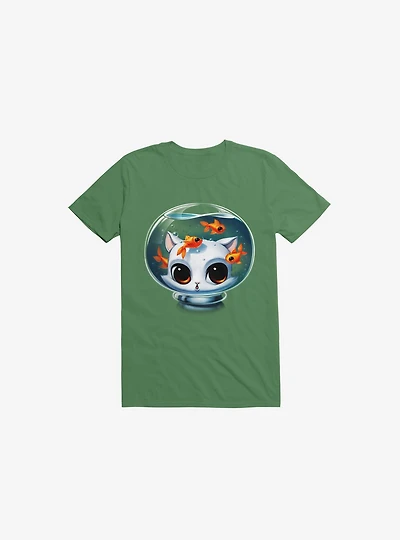 Castronaut Cat Kelly Green T-Shirt