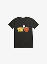 I Love Coffee Too Black T-Shirt
