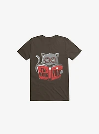 I'm Reading You Cat Brown T-Shirt