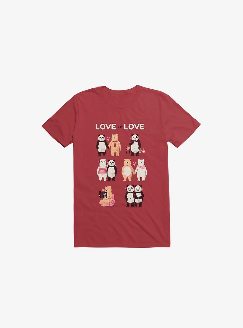 Love Is Love, Being Single Ok! Red T-Shirt