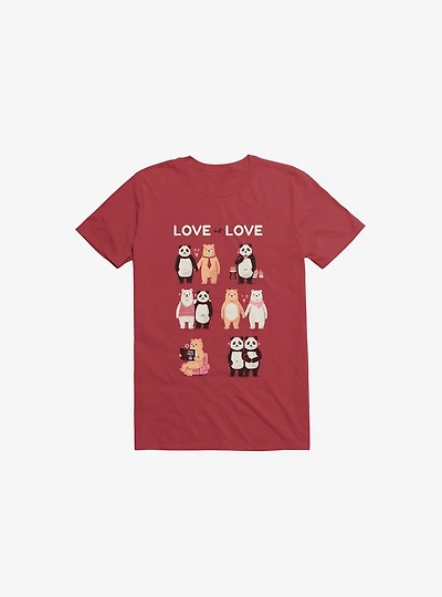 Love Is Love, Being Single Ok! Red T-Shirt