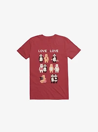 Love Is Love, Being Single Ok! Red T-Shirt