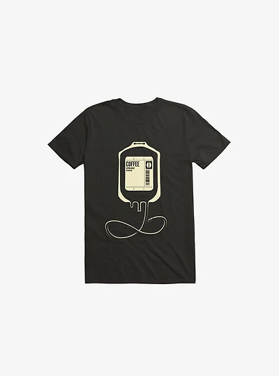 Coffee Transfusion Black T-Shirt