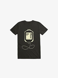 Coffee Transfusion Black T-Shirt