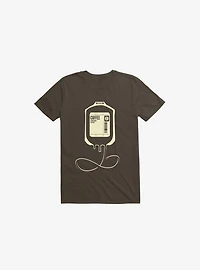 Coffee Transfusion Brown T-Shirt