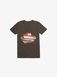 Food For The Brain Brown T-Shirt