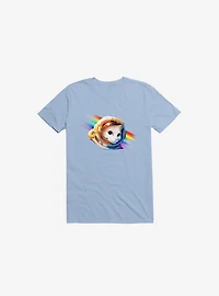 Astronaut Cat Light Blue T-Shirt