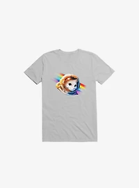 Astronaut Cat Ice Grey T-Shirt