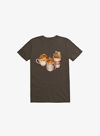 Camping Cabin Life Urban Brown T-Shirt