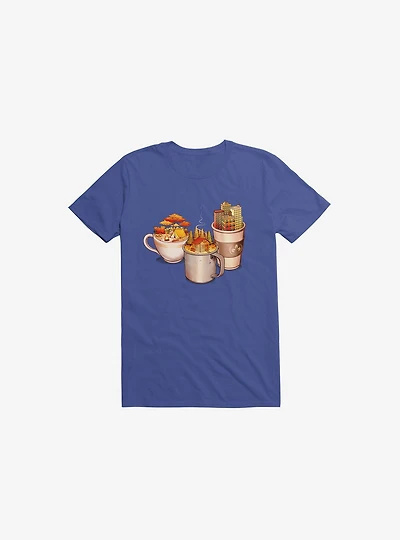 Camping Cabin Life Urban Royal Blue T-Shirt