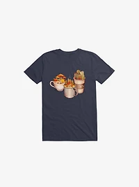 Camping Cabin Life Urban Navy Blue T-Shirt