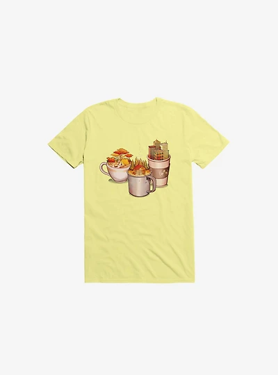 Camping Cabin Life Urban Corn Silk Yellow T-Shirt
