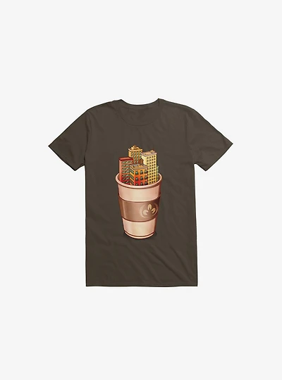 Coffee City Brown T-Shirt