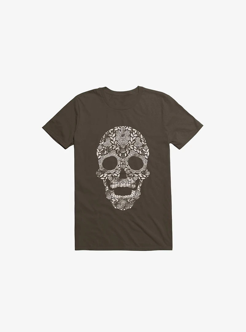 Feraenaturae Skull Brown T-Shirt