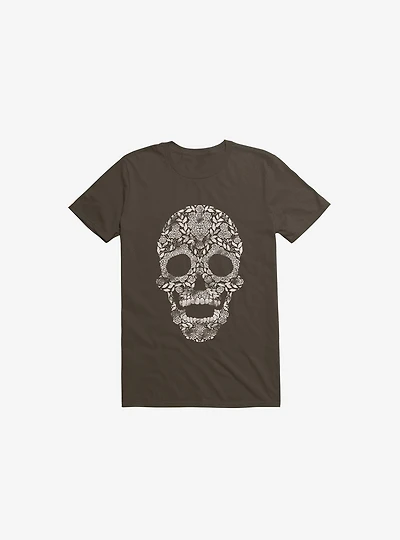Feraenaturae Skull Brown T-Shirt