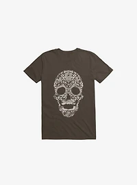 Feraenaturae Skull Brown T-Shirt
