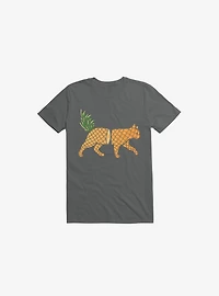 Fruit Cat Pineapple Charcoal Grey T-Shirt