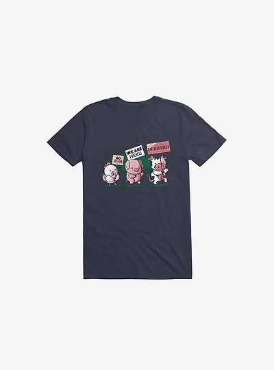 Go Vegan! Navy Blue T-Shirt