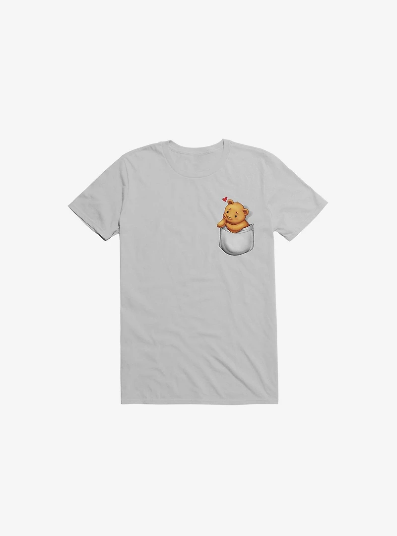 You're Always Inside My Heart Pocket Ice Grey T-Shirt