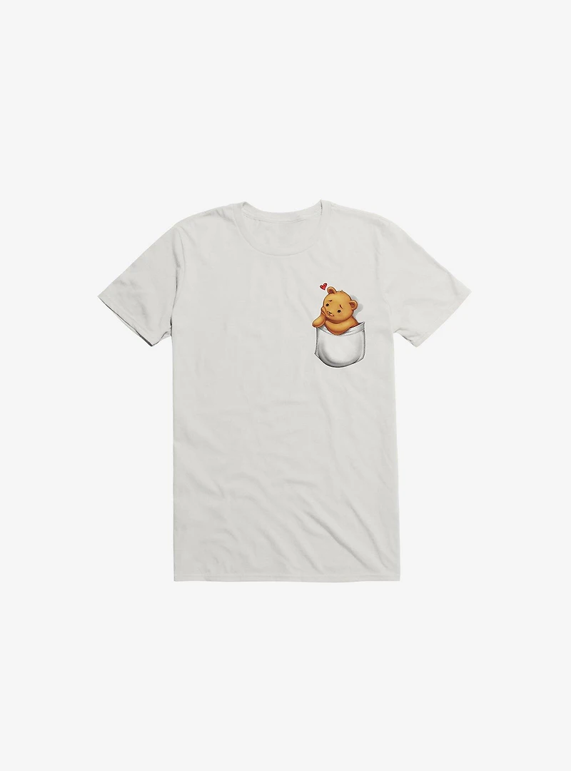You're Always Inside My Heart Pocket White T-Shirt
