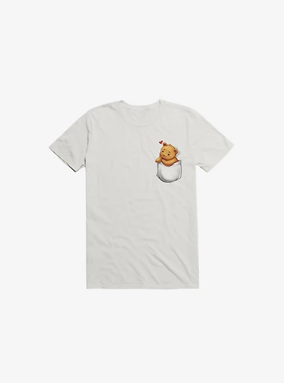 You're Always Inside My Heart Pocket White T-Shirt