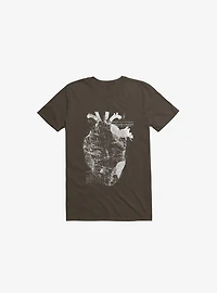 Heart Wanderlust Brown T-Shirt
