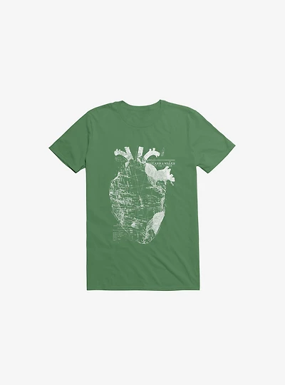 Heart Wanderlust Kelly Green T-Shirt