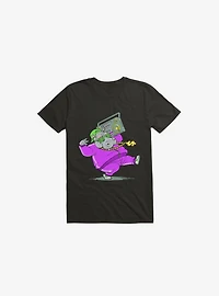 Hip Hop Hippo Black T-Shirt