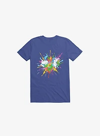 Unicorn Blast Royal Blue T-Shirt