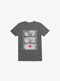 When We Are The Same Place Charcoal Grey T-Shirt