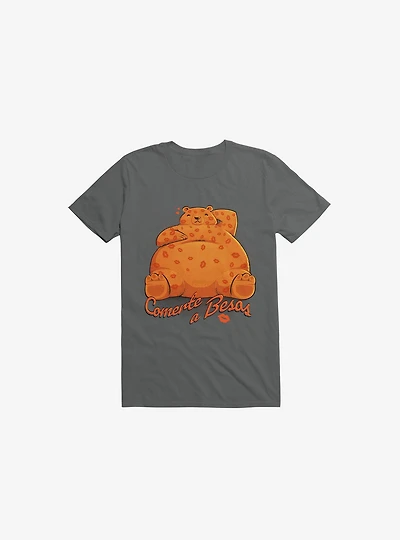 Quiero Comerte A Besos Bear Charcoal Grey T-Shirt