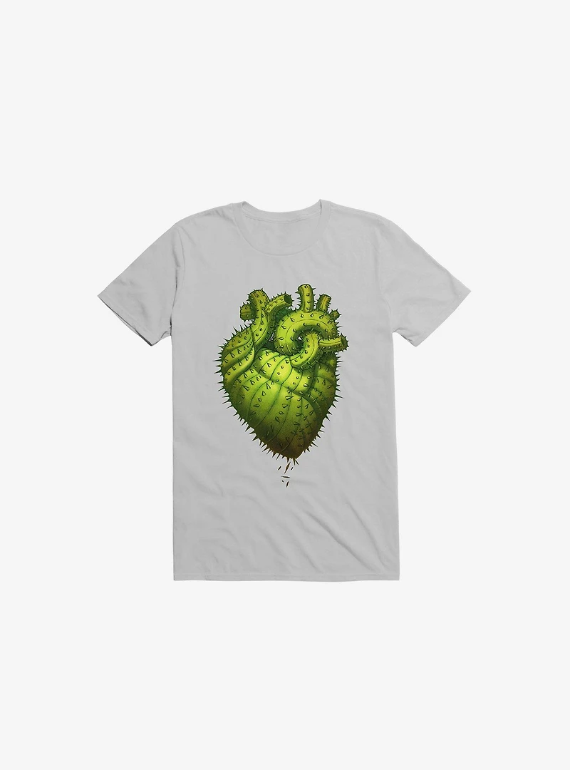 Cactus Heart Ice Grey T-Shirt