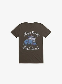 Chosen Family My Best Friends Brown T-Shirt