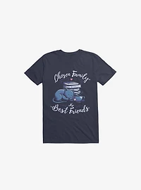 Chosen Family My Best Friends Navy Blue T-Shirt