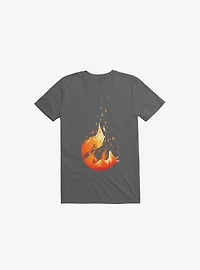 Falling Fox Charcoal Grey T-Shirt