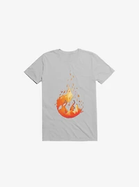 Falling Fox Ice Grey T-Shirt